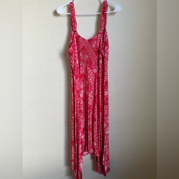 American Rag Red Patterned High Low Dress - Picture 4 of 4
